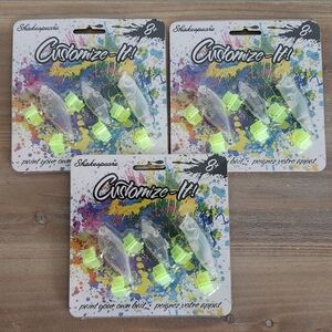 🎨 Shakespeare Customize-It Bait Kit – 3 Sets – Paint-Your-Own Fishing Lures